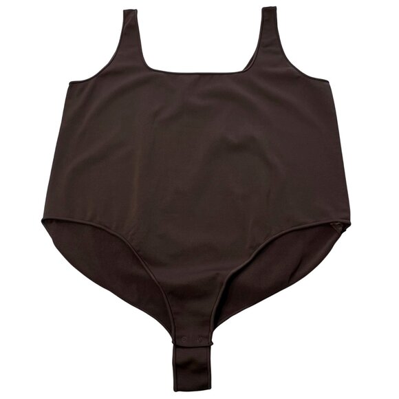 SKIMS Essential Scoop Neck Bodysuit Espresso 4X/5X - Picture 3 of 9